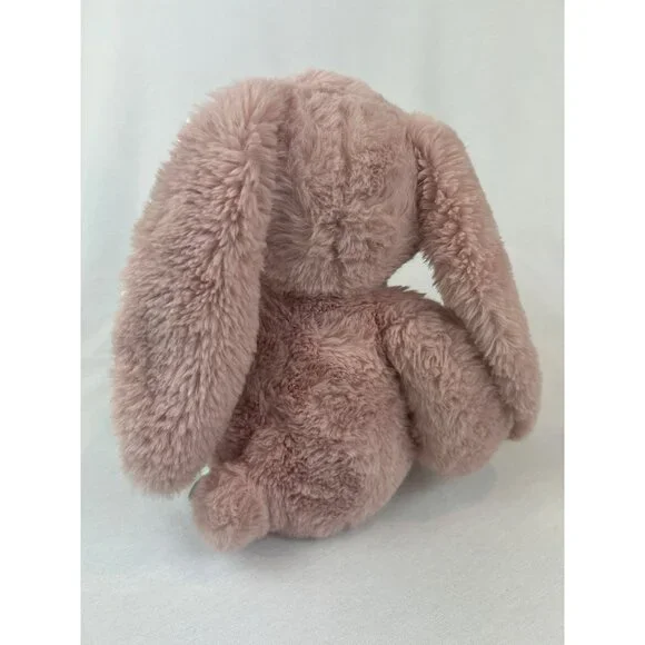 Smart Create Imagine Pink Plush Bunny Baby Rattle Embroidered Eyes Satin Ears - Picture 4 of 9